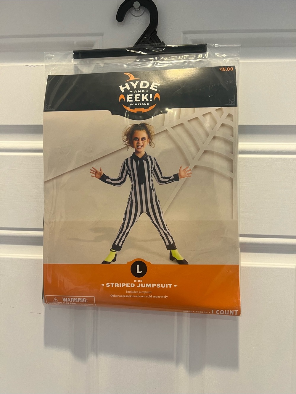 HYDE & EEK! Striped Jumpsuit. Kids Large